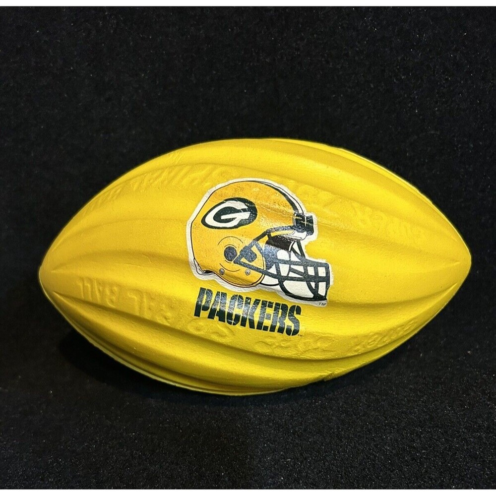 Vintage 1990 Super Tuff Spiral Ball Just Toys Green Bay Packers P1